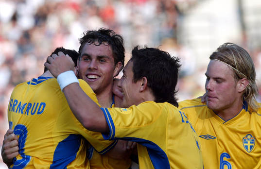 Alexander Farnerud, Johan Elmander, Stefan Ishizaki och