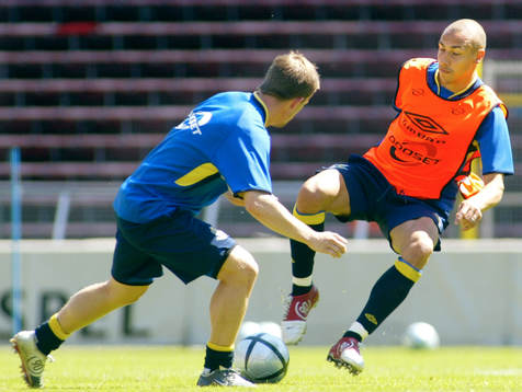 Henrik Larsson och Tobias Linderoth, Sverige