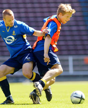 Olof Mellberg och Anders Svensson, Sverige