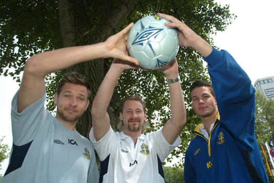 John Alvbåge, Johan Wiland och Jonas Sandqvist (Målvakt)