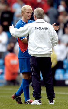 Fotboll, Eidur Gudjonsson, Island och Sven-Göran Eriksson,