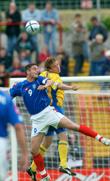 Andrija Delibasic och Patrik Gerrbrand. Nickduell