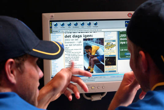 Johan Elmander och Mikael Antonsson (Internet)