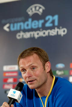 Torbjörn Nilsson, förbundskapten, presskonferens