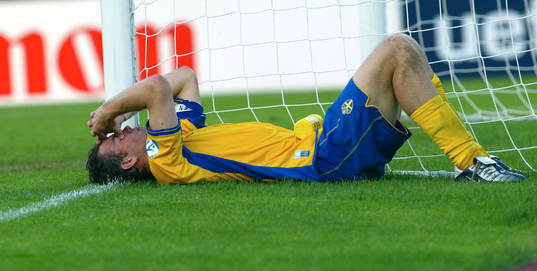 Johan Elmander, Sverige deppar