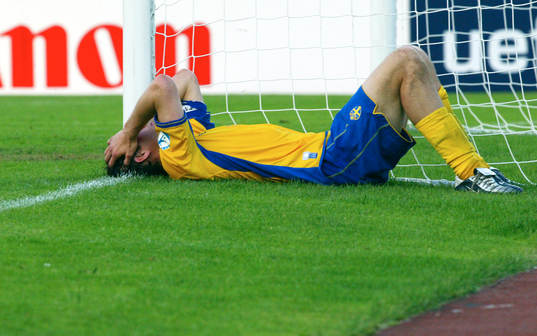Johan Elmander, Sverige deppar