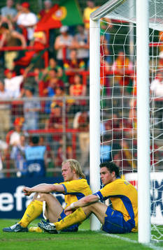 Mikael Dorsin och Johan Elmander, Sverige deppar
