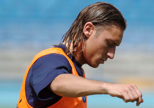 Totti, Italien, på träning