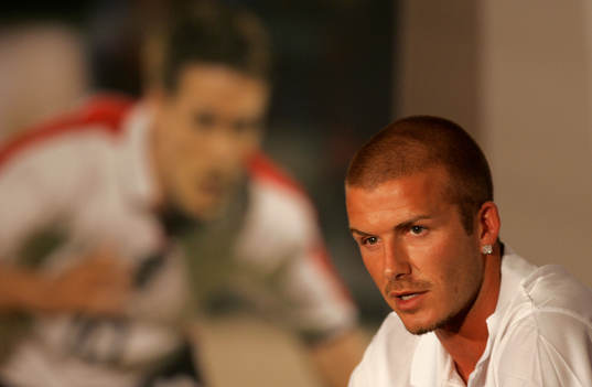 Fotboll, EM, Presskonferens England, David Beckham