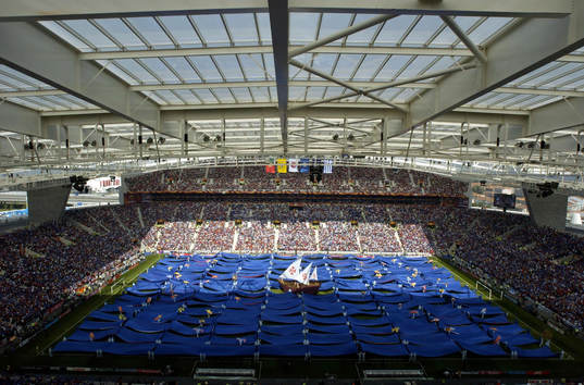 Fotboll, EM, invigning, båt