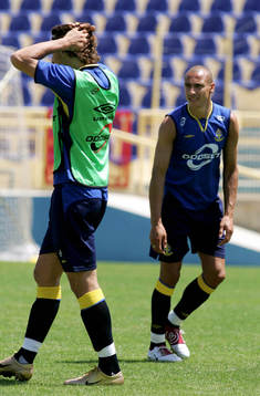 Zlatan Ibrahimovic och Henrik Larsson