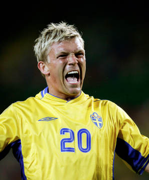 Marcus Allbäck, Sverige, jubel