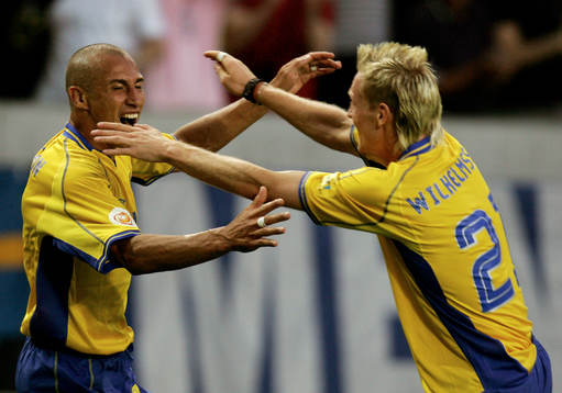 Henrik Larsson, Sverige, jubel