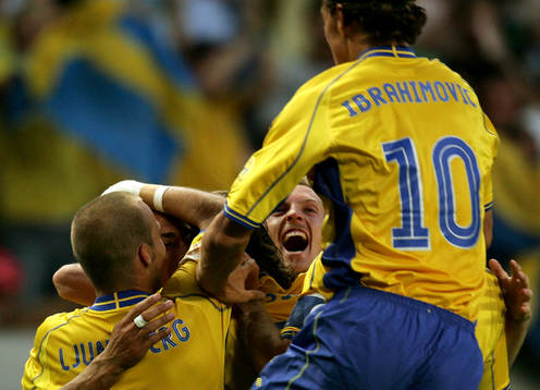 Svenskt jubel med Fredrik Ljungberg, Henrik Larsson,
