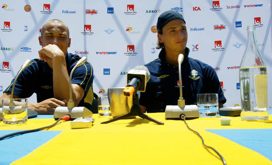 Henrik Larsson och Zlatan Ibrahimovic