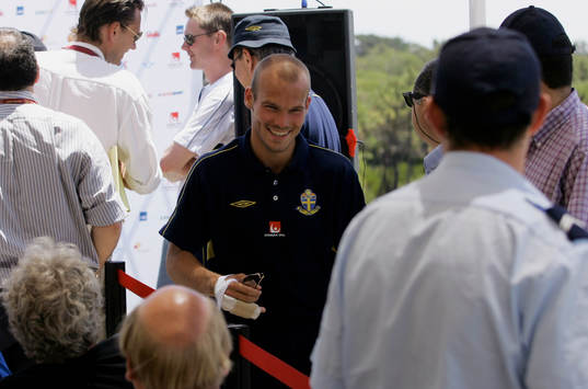 Fotboll, EM, Presskonferens, Sverige, Fredrik Ljungberg