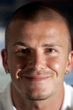 David Beckham, England. Porträtt