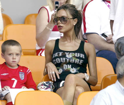 Victoria Beckham och sonen  Brooklyn