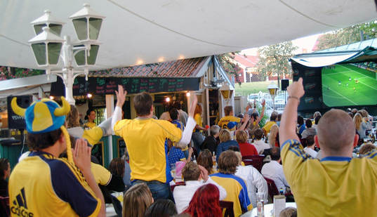Sverige - Italien matchen på Söderhielmska i Gävle.