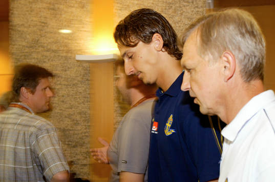 Fotboll, EM, Presskonferens Sverige, Zlatan Ibrahimovic