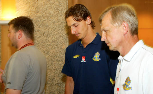 Fotboll, EM, Presskonferens Sverige, Zlatan Ibrahimovic