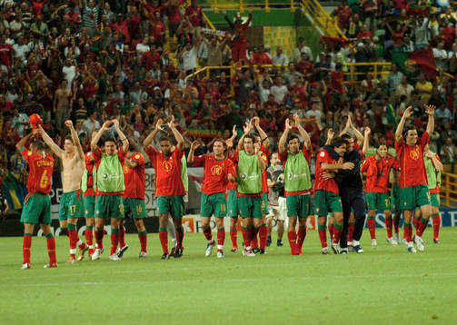 Fotboll, EM, Portugal, jubel