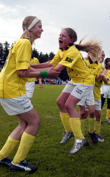 Flickor 10 år, final, Lunds BK - Eskilsminne : Flickorna
