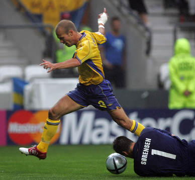 Fredrik Ljungberg, Sverige och Thomas Sörensen, Danmark