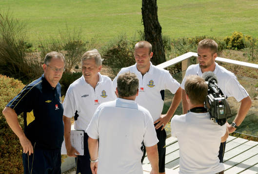 Lars Lagerbäck, Lars Richt, Fredrik Ljungberg och Olof