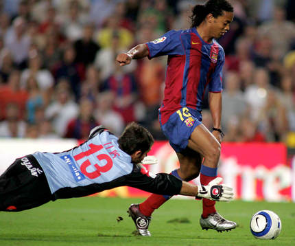 Ronaldinho, Barcelona och Luis, Zaragoza