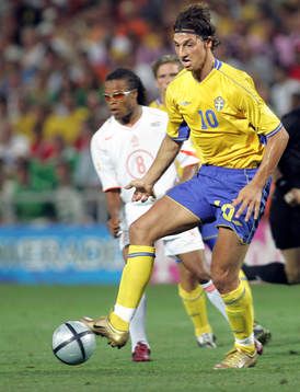 Zlatan Ibrahimovic och Edgar Davids