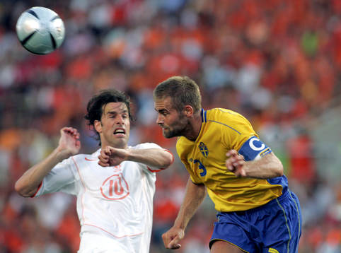 Olof Mellberg och Ruud Van Nistelrooy