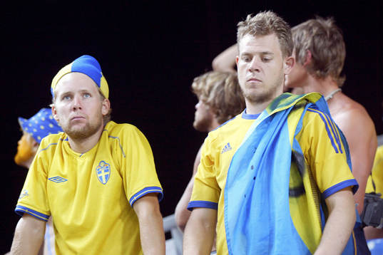 avgjordes på straff, 4-5 slutade matchen och Sverige är