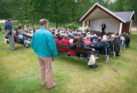 Manifestation i Traryd. Jan Engblom, anhörig till