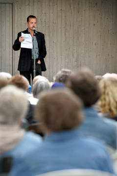 Manifestation i Traryd. Jan Engblom, anhörig till