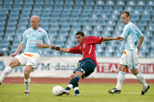 Ailton Almeida, Örgryte och Olof Persson, Thomas Olsson,