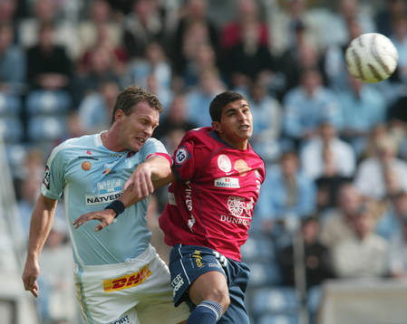Patrik Andersson mot Örgrytes brassestjärna Ailton