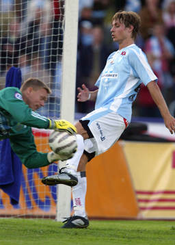 Tobias Grahn, Malmö och Fredrik Sundfors, målvakt,