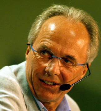 Sven-Göran Eriksson. Presskonferens