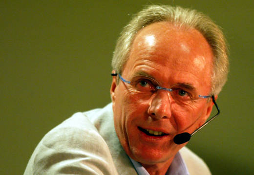 . Sven-Göran Eriksson. Presskonferens