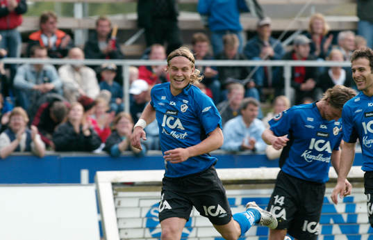 Markus Rosenberg, Halmstad. Glädje, jubel