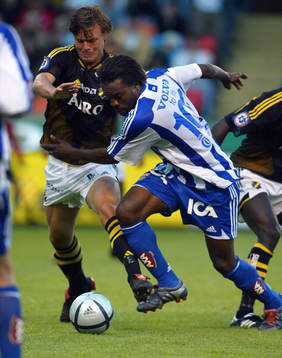 Peter Ijeh, Göteborg stoppas av Niklas Sandberg, AIK