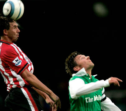 Claus Lundekvam, Southampton vinner en duell med