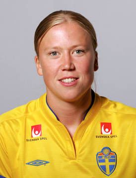 Fotboll, dam, Sverige, Porträtt, Sara Larsson