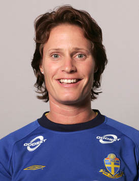 Fotboll, dam, Sverige,  Porträtt, Cecilia Sandell