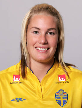 Fotboll, dam, Sverige, Porträtt, Hanna Marklund