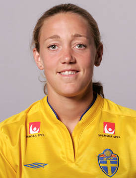 Fotboll, dam, Sverige,  Porträtt, Therese Sjögran
