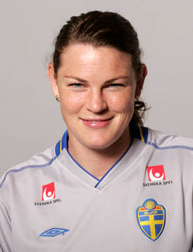 Fotboll, dam, Sverige, Porträtt, Caroline Jönsson,