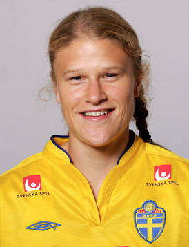 Fotboll, dam, Sverige, Porträtt, Frida Nordin