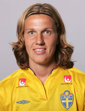 Fotboll, dam, Sverige,  Porträtt, Malin Andersson